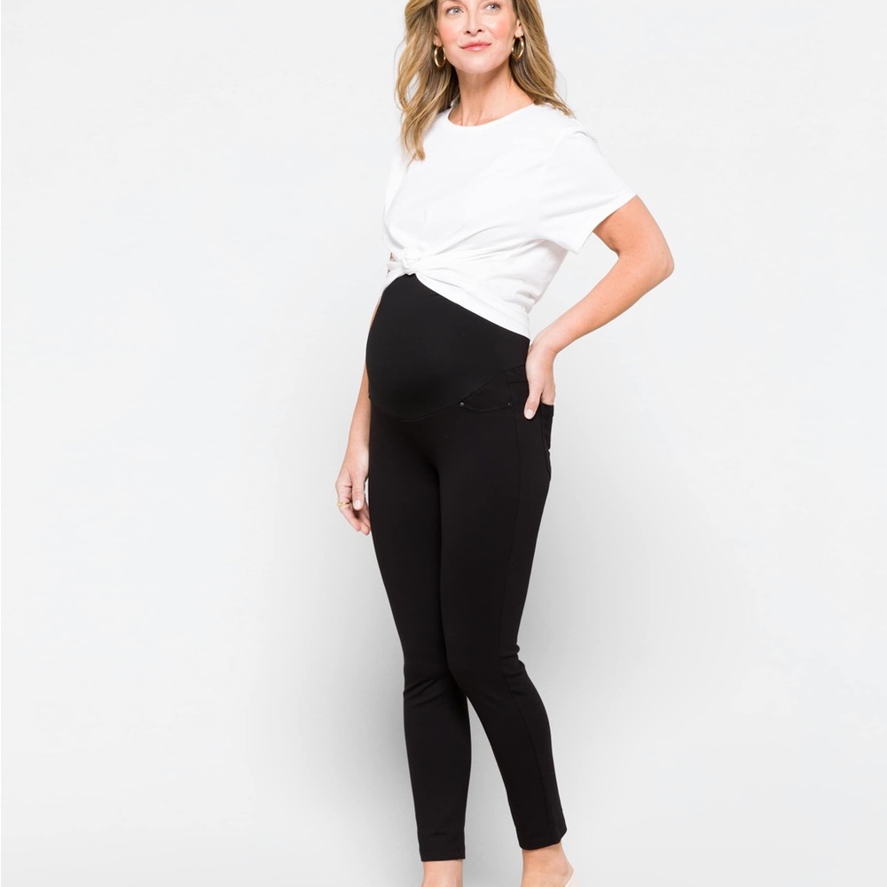 Liverpool Skinny Black Maternity Pants